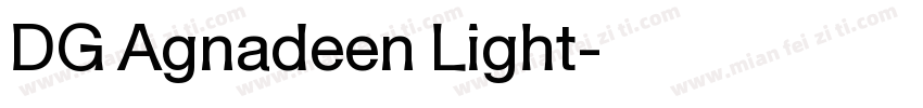 DG Agnadeen Light字体转换